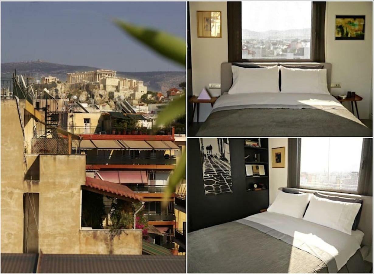 アテネStylish Penthouse With Acropolis And 360 Viewアパートメント エクステリア 写真