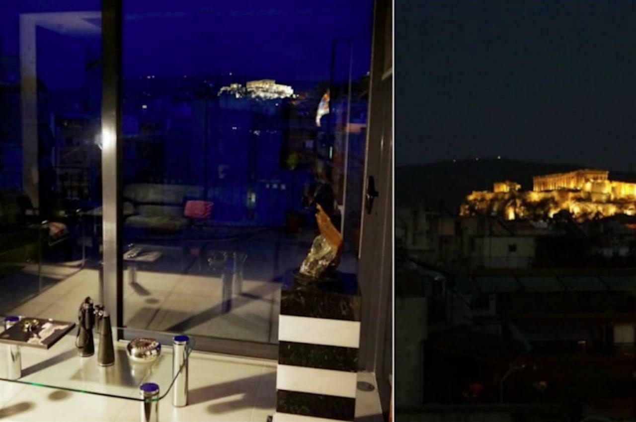 アテネStylish Penthouse With Acropolis And 360 Viewアパートメント エクステリア 写真